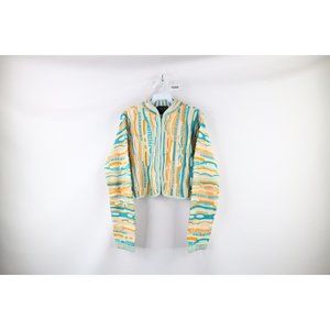 COOGI | Sweaters | Vintage 9s Coogi L Rainbow Striped Cropped Full